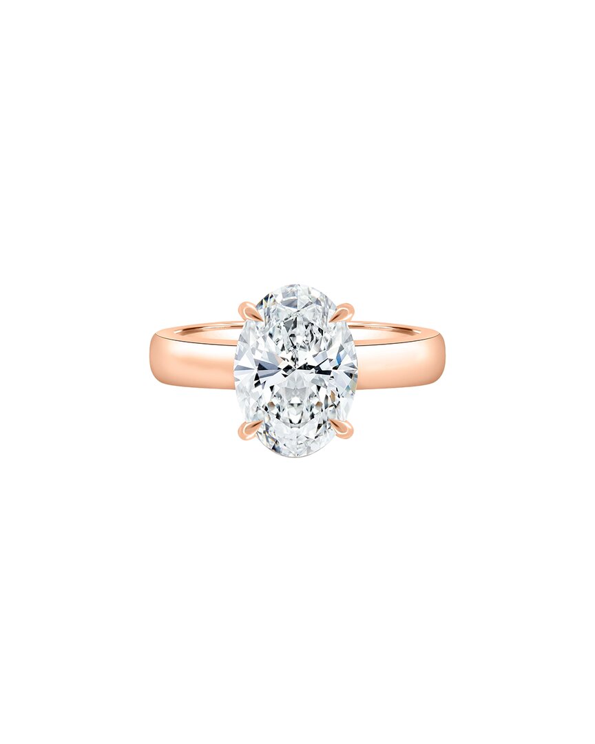 Lab Grown Diamonds 14k Rose Gold 4.00 Ct. Tw. Lab-grown Diamond Ring