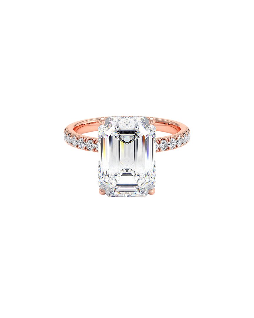 Lab Grown Diamonds 14k Rose Gold 4.05 Ct. Tw. Lab-grown Diamond Ring