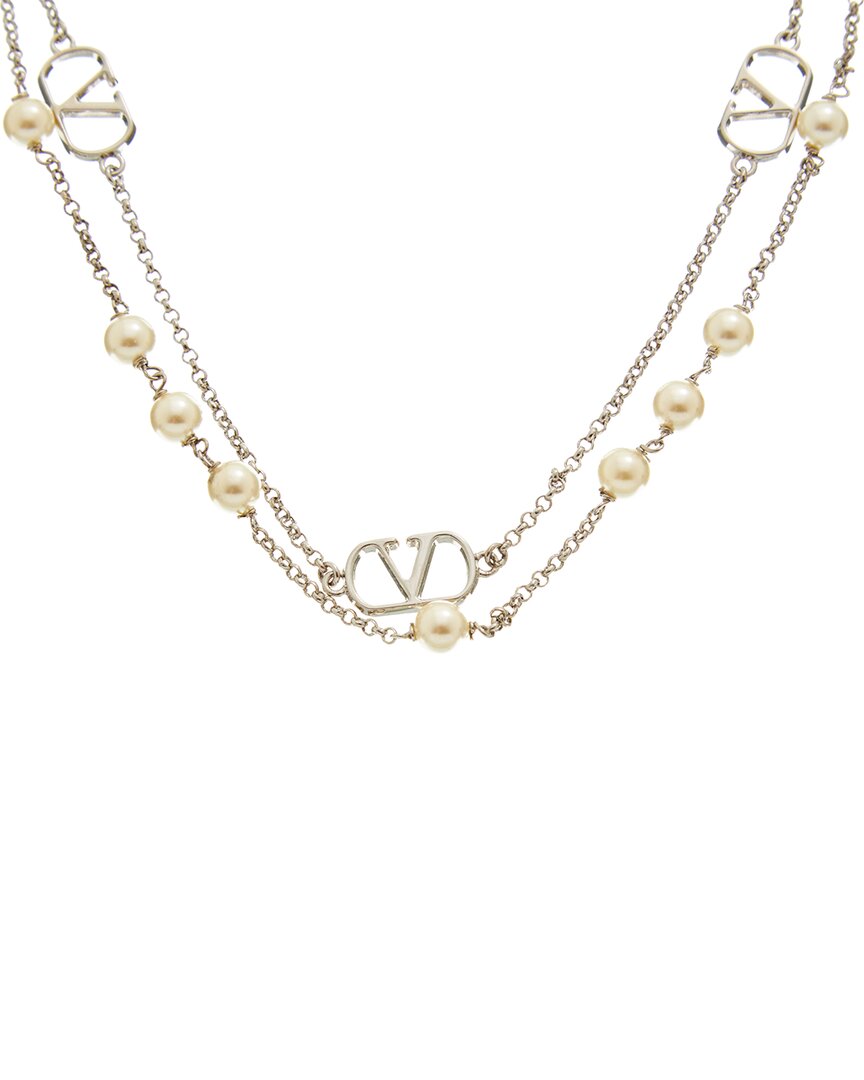 Valentino Vlogo Signature Necklace In Gold