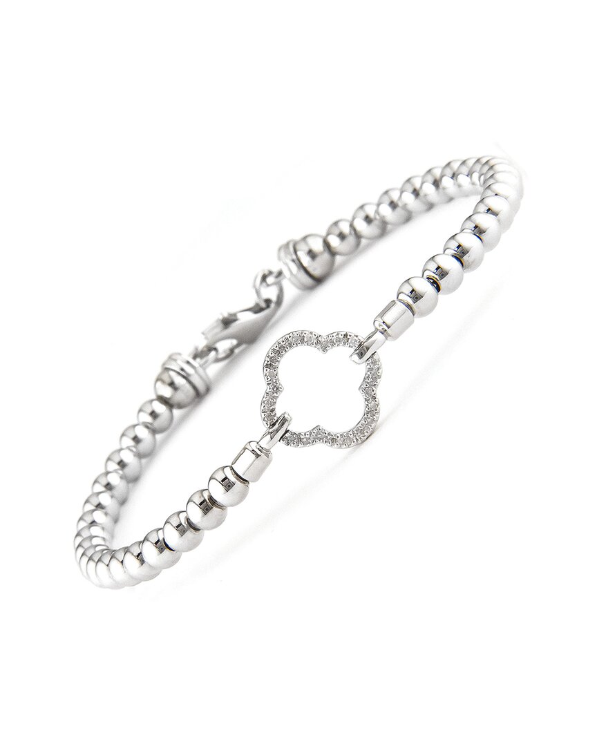 Diamond Select Cuts Silver Diamond Bangle Bracelet