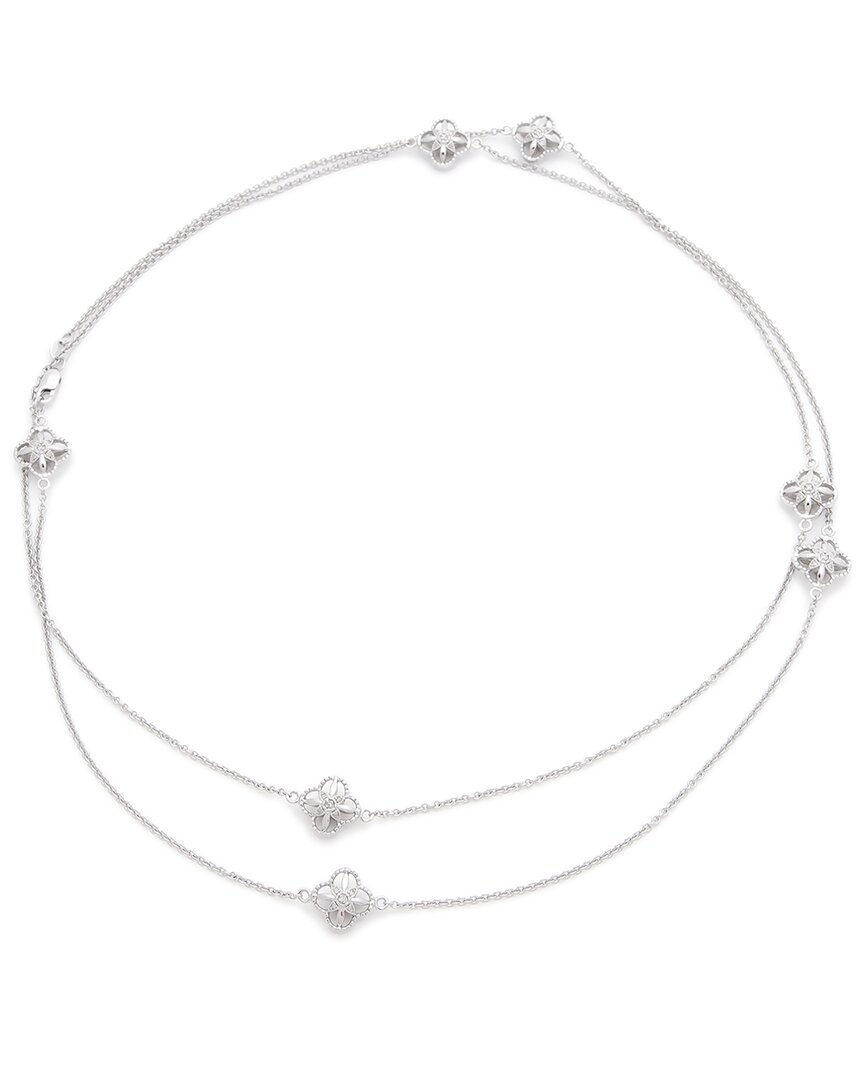 Diamond Select Cuts Silver 0.22 Ct. Tw. Diamond Necklace