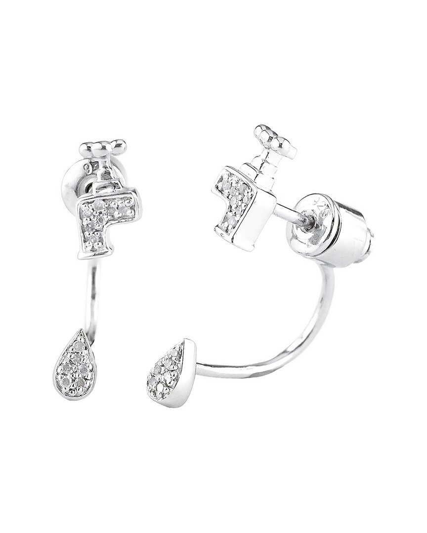 Diamond Select Cuts Silver Diamond Earrings