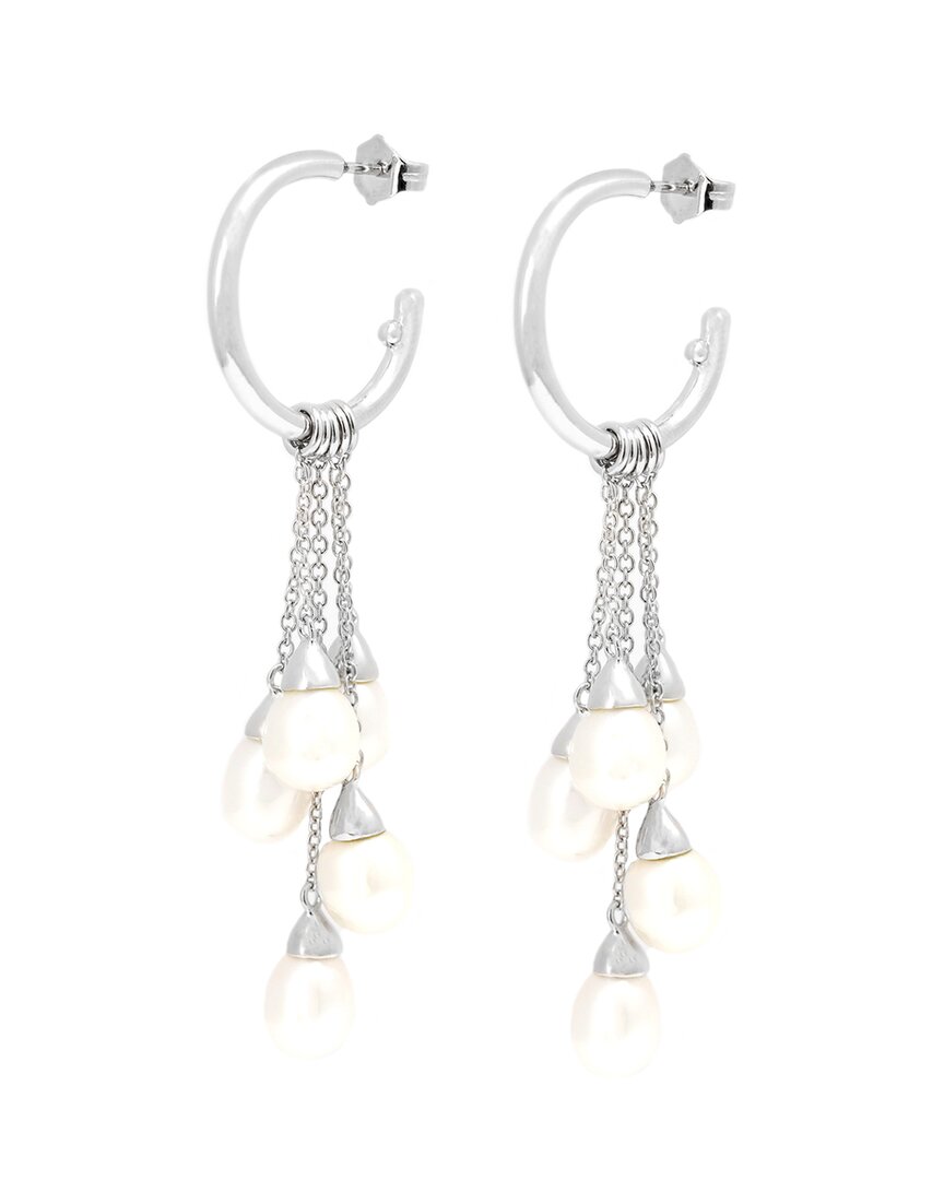 Shop Pearls Silver Pearl Earrings