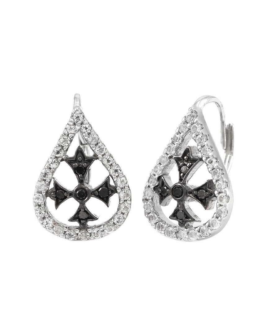 Gemstones Silver 0.19 Ct. Tw. Diamond Earrings