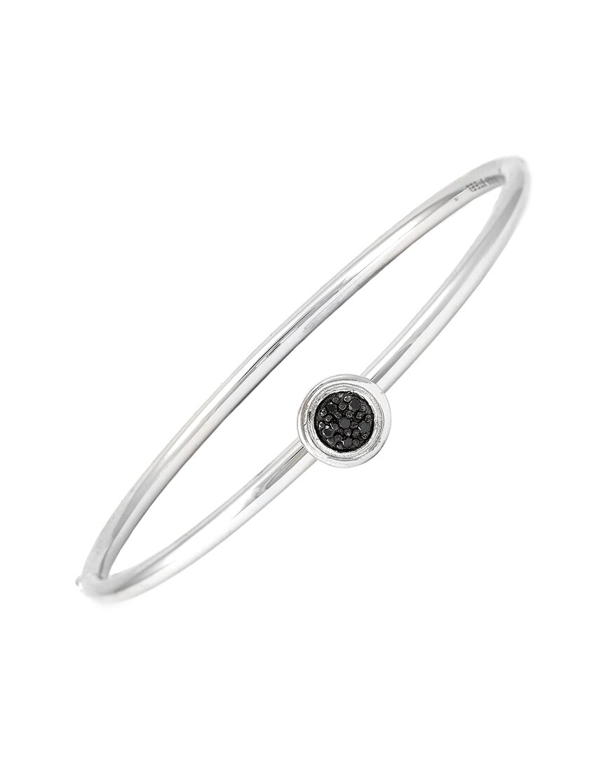 Diamond Select Cuts Silver 0.14 Ct. Tw. Diamond Bangle Bracelet