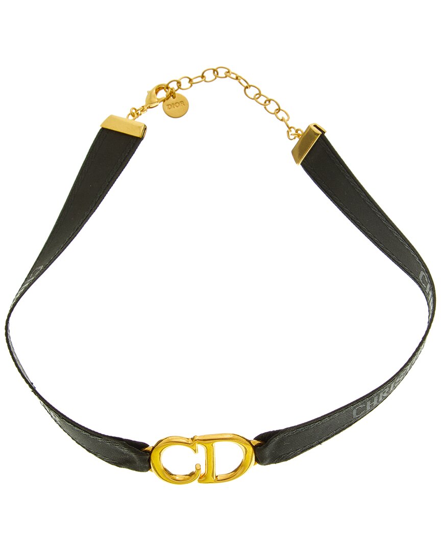 Dior Choker Necklace In Brown