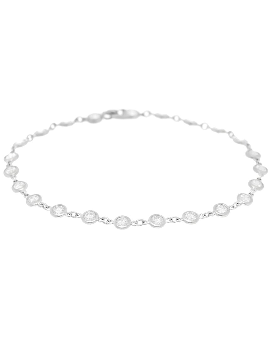 Tiffany & Co . Platinum Diamond 2.30ctw Elsa Peretti Diamonds By The Yard  Station Bracelet (authenti In Metallic