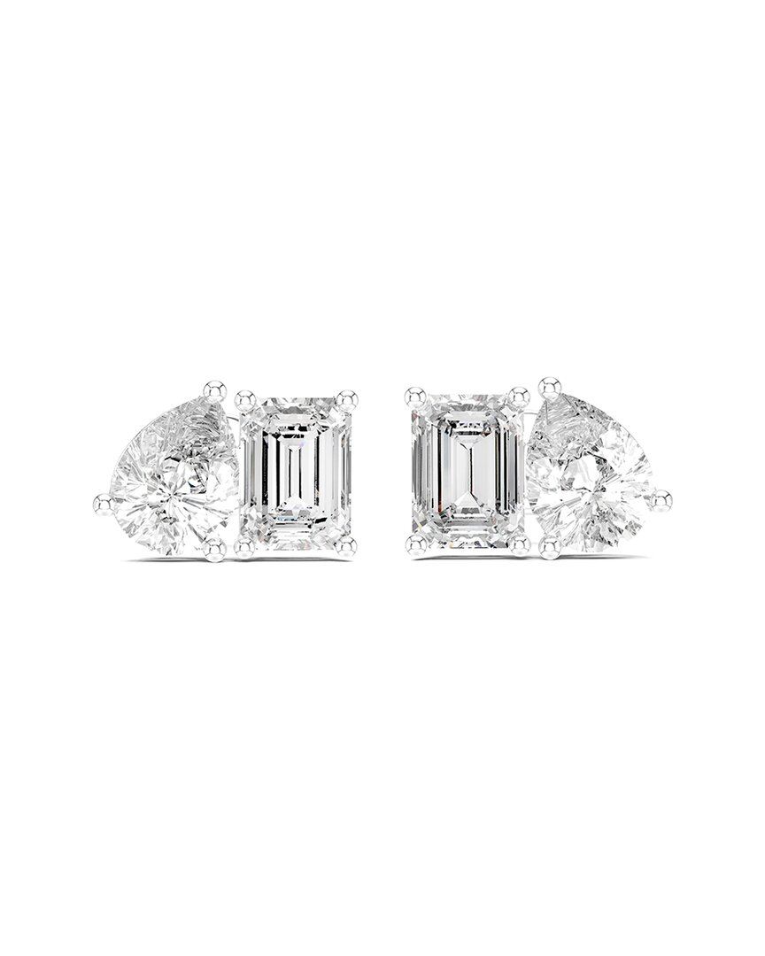 Amairah 14k 4.00 Ct. Tw. Lab-grown Diamond Stud Earrings In Metallic