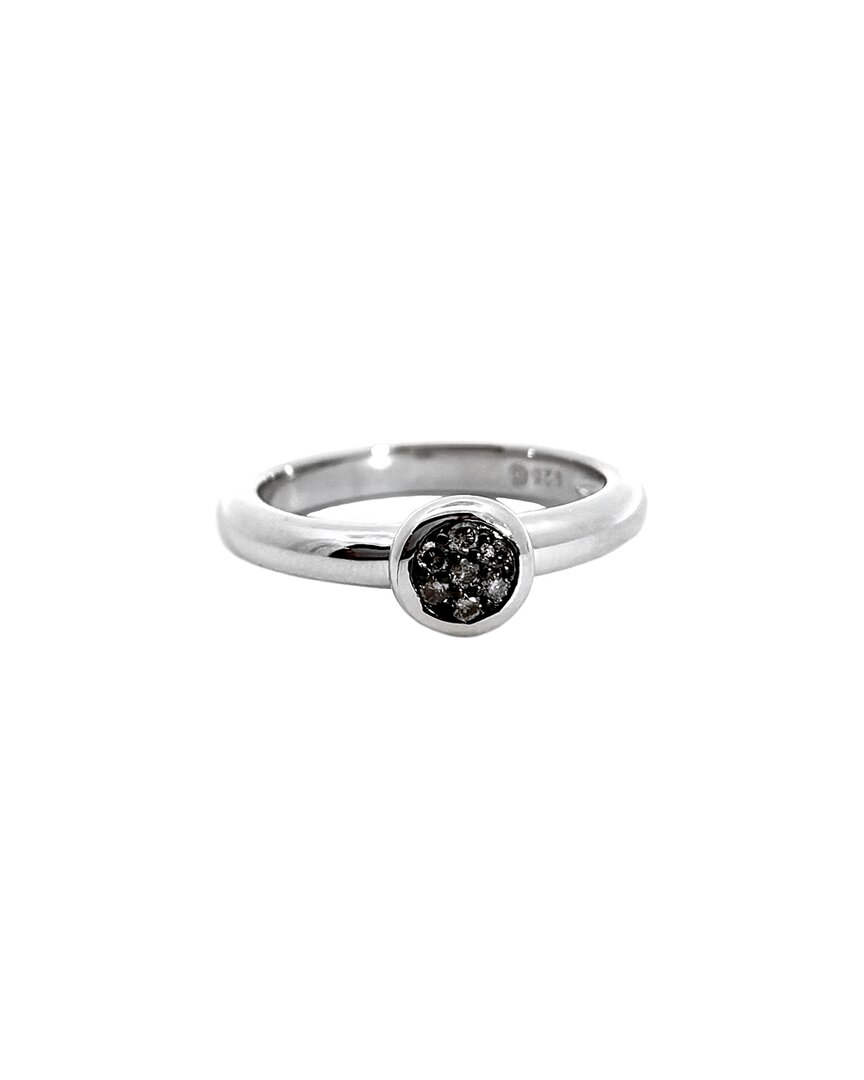 Diamond Select Cuts 0.09 Ct. Tw. Diamond Silver Ring In Metallic