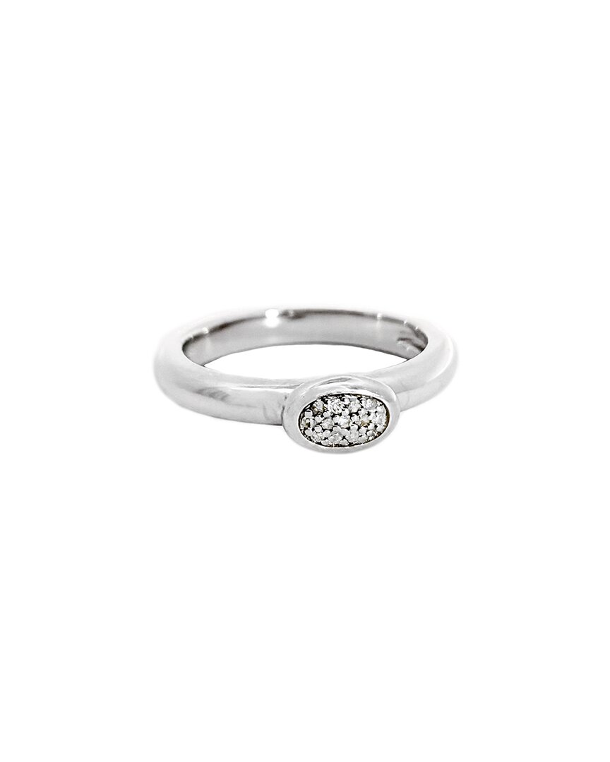 Diamond Select Cuts 0.06 Ct. Tw. Diamond Silver Ring In Metallic