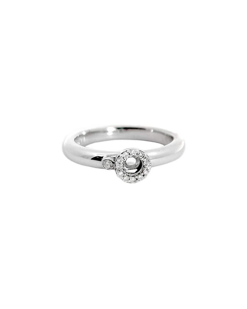 Diamond Select Cuts 0.07 Ct. Tw. Diamond Silver Ring In Metallic
