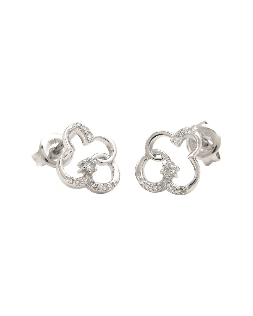 Diamond Select Cuts 0.11 Ct. Tw. Diamond 14k Earrings In Metallic