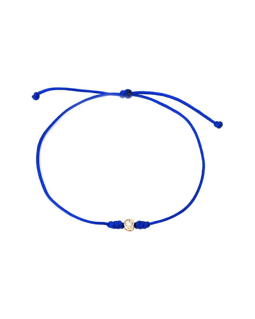 Diamond Select Cuts 0.05 Ct. Tw. Diamond 14k Bracelet In Blue