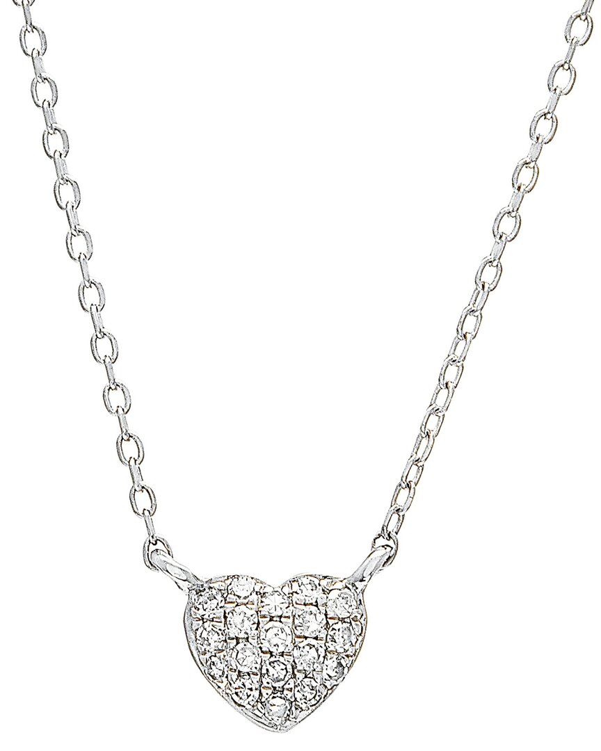 Diamond Select Cuts 0.06 Ct. Tw. Diamond 14k Necklace In Metallic