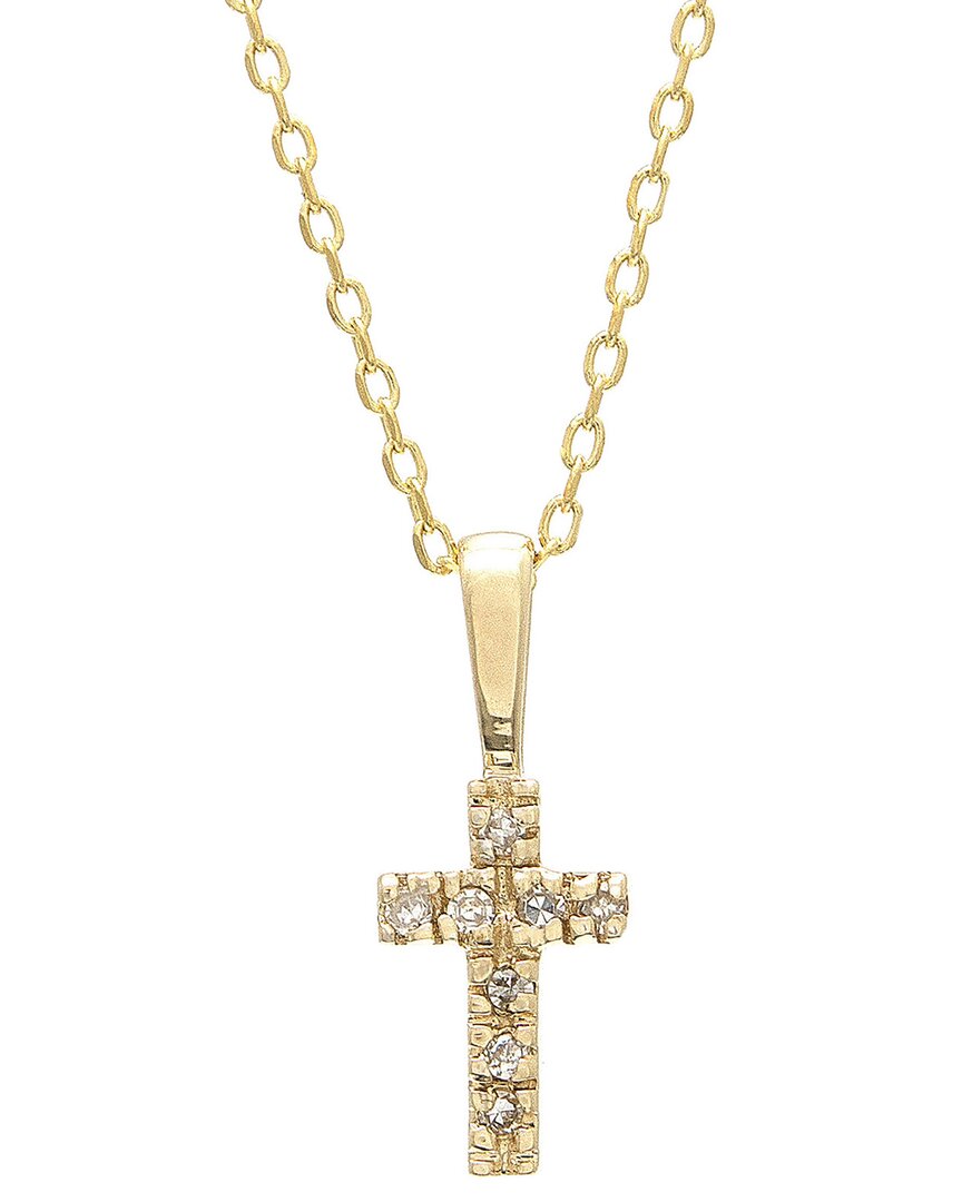 Diamond Select Cuts 0.03 Ct. Tw. Diamond 14k Necklace In Gold