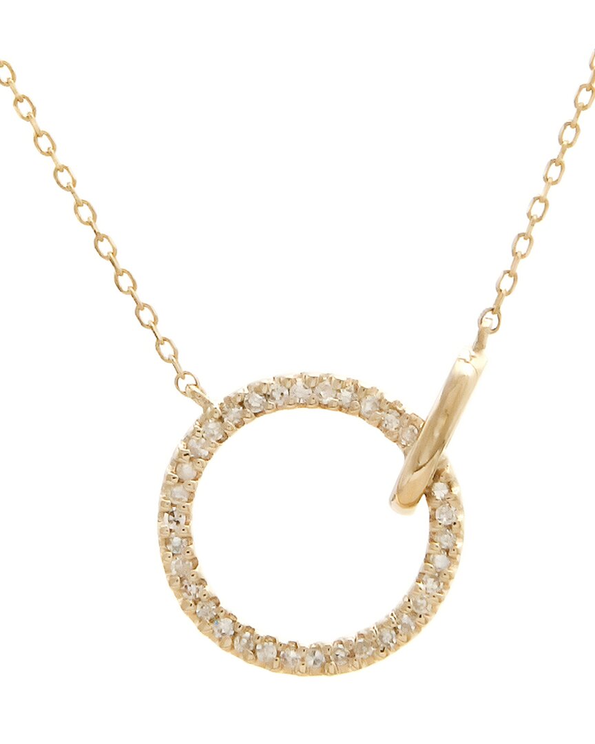 Diamond Select Cuts 0.10 Ct. Tw. Diamond 14k Necklace In Gold