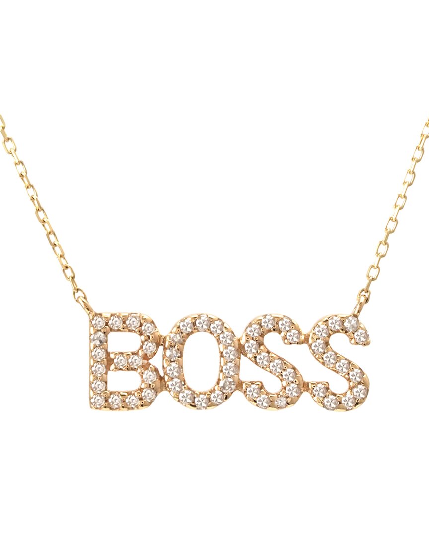 Diamond Select Cuts 0.14 Ct. Tw. Diamond 14k Necklace In Gold