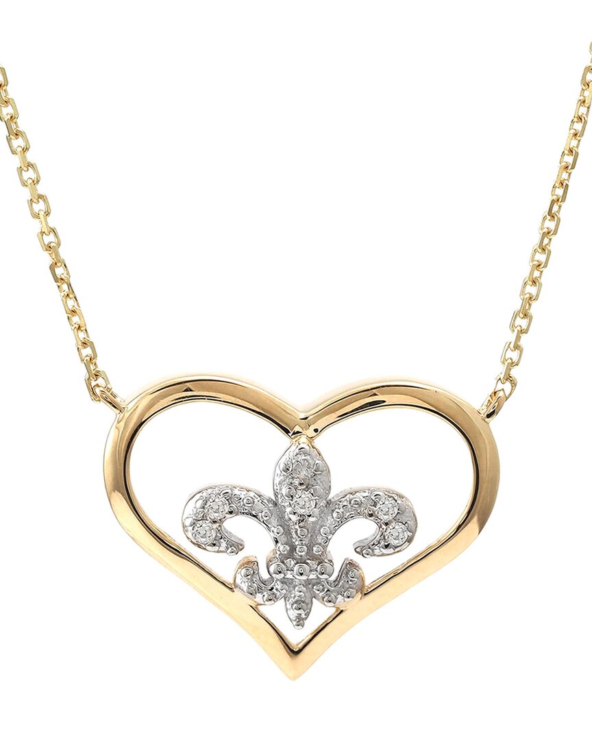 Diamond Select Cuts 0.03 Ct. Tw. Diamond 14k Necklace In Gold