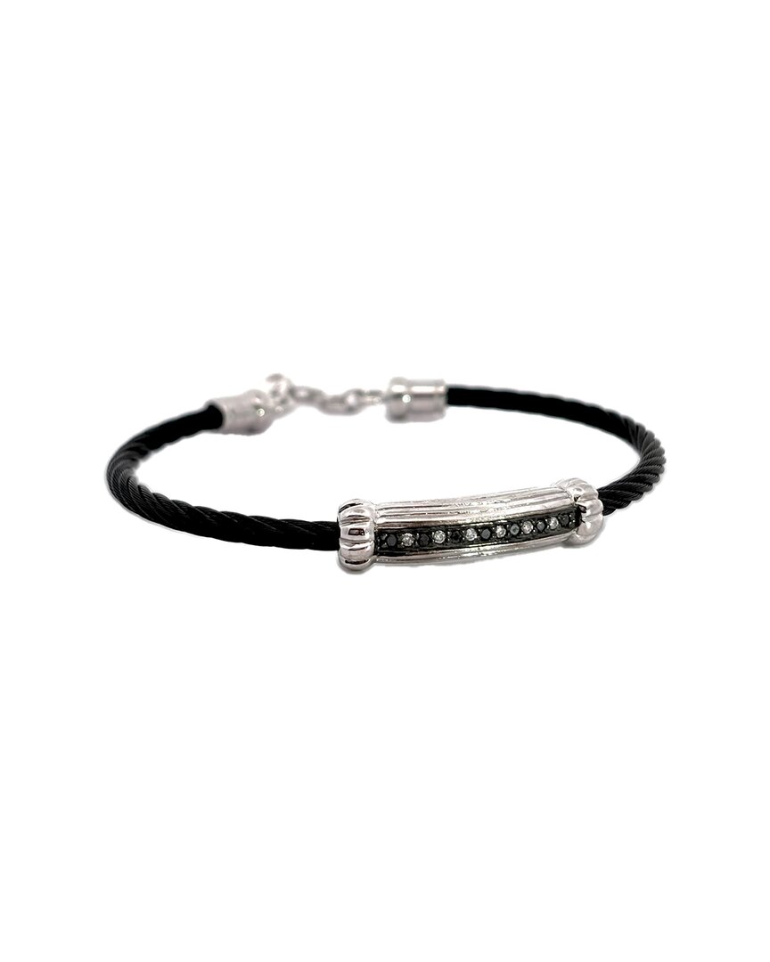 Diamond Select Cuts 0.14 Ct. Tw. Diamond Silver Bracelet