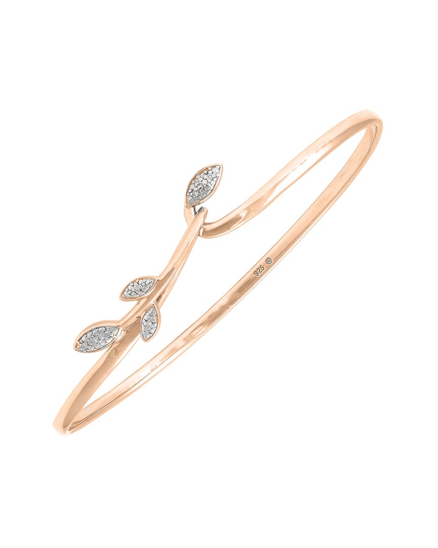 Diamond Select Cuts 0.05 Ct. Tw. Diamond Silver Bangle