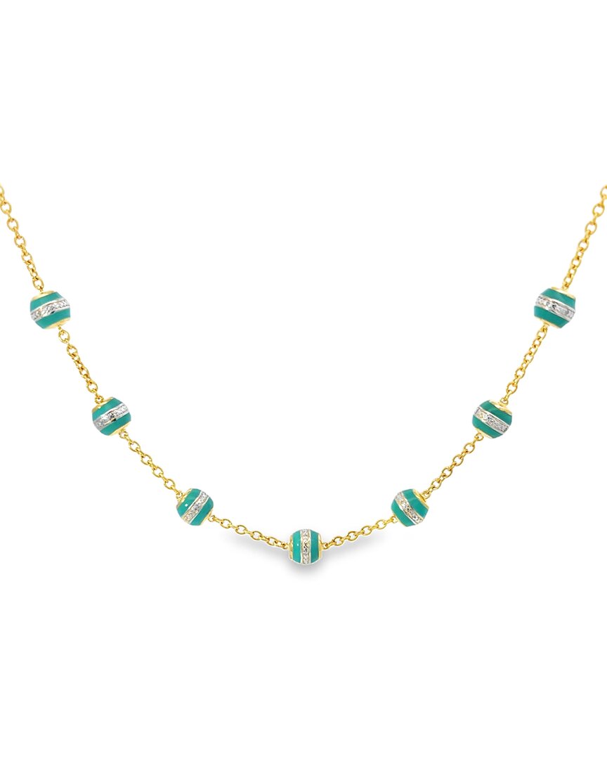 Diamond Select Cuts 0.13 Ct. Tw. Diamond Silver Necklace