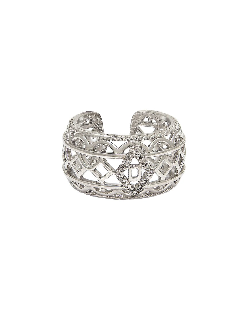 Diamond Select Cuts 0.06 Ct. Tw. Diamond Silver Ring In Metallic