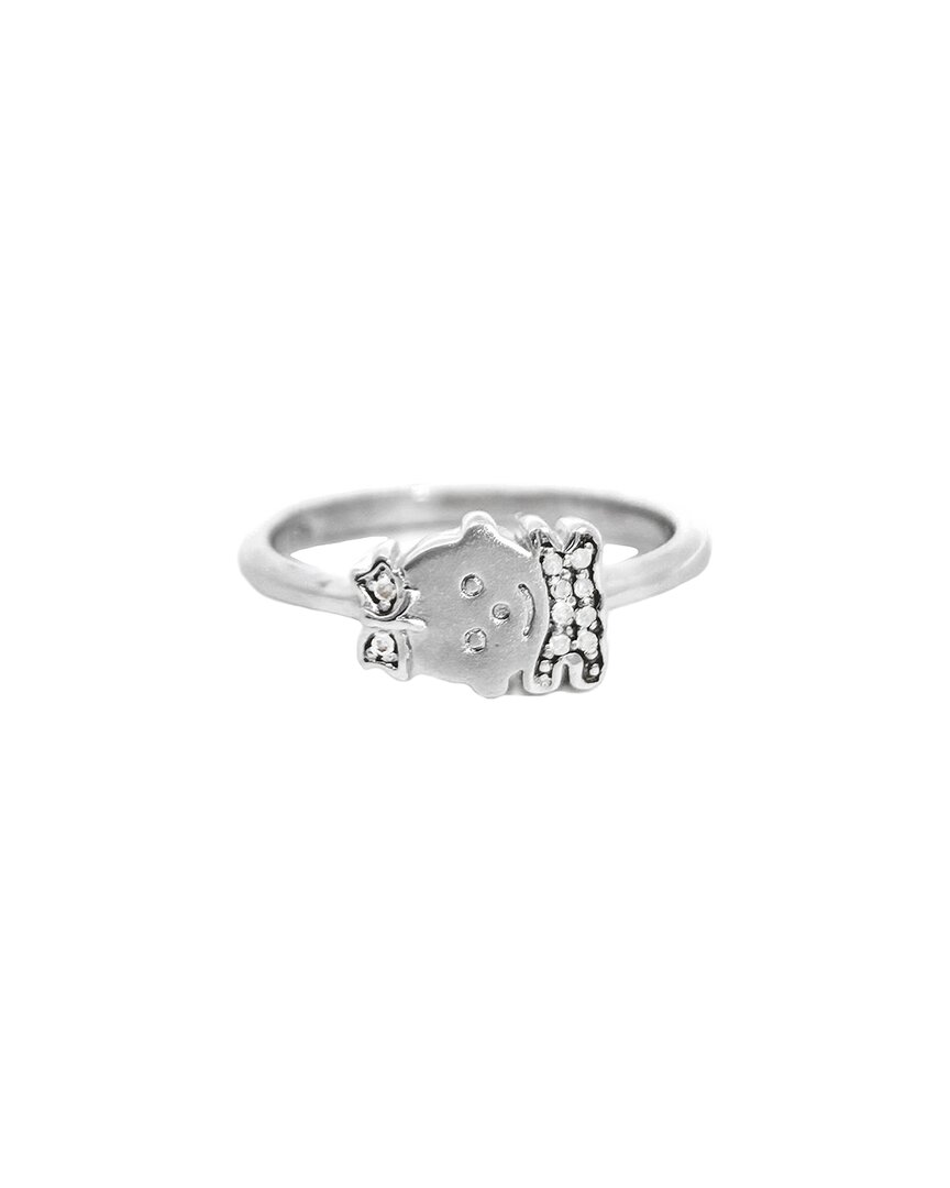 Diamond Select Cuts 0.03 Ct. Tw. Diamond Silver Ring In Metallic
