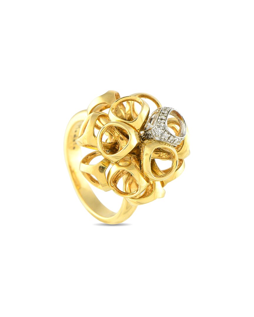 Di Modolo Icona 18k Yellow Gold Diamond Ring Di12-072825 In Gold