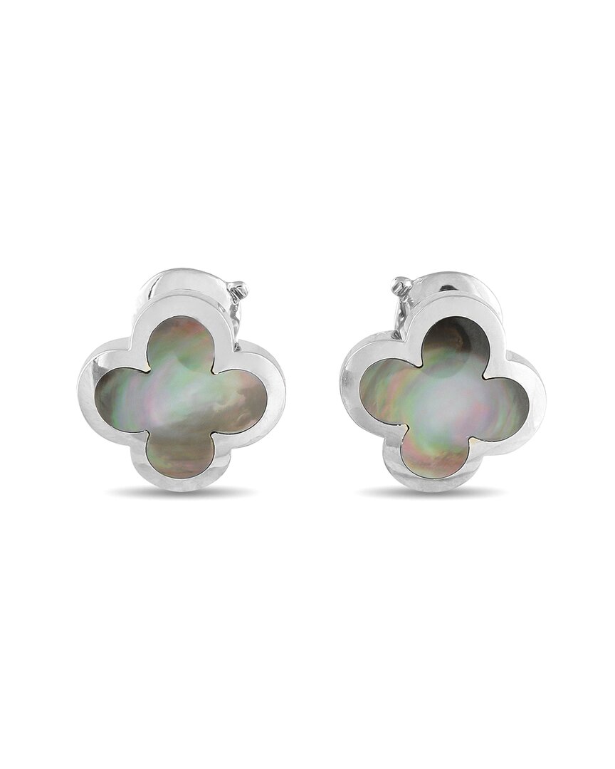 Van Cleef & Arpels 18k Mother Of Pearl Earring (authentic Pre-loved) In White