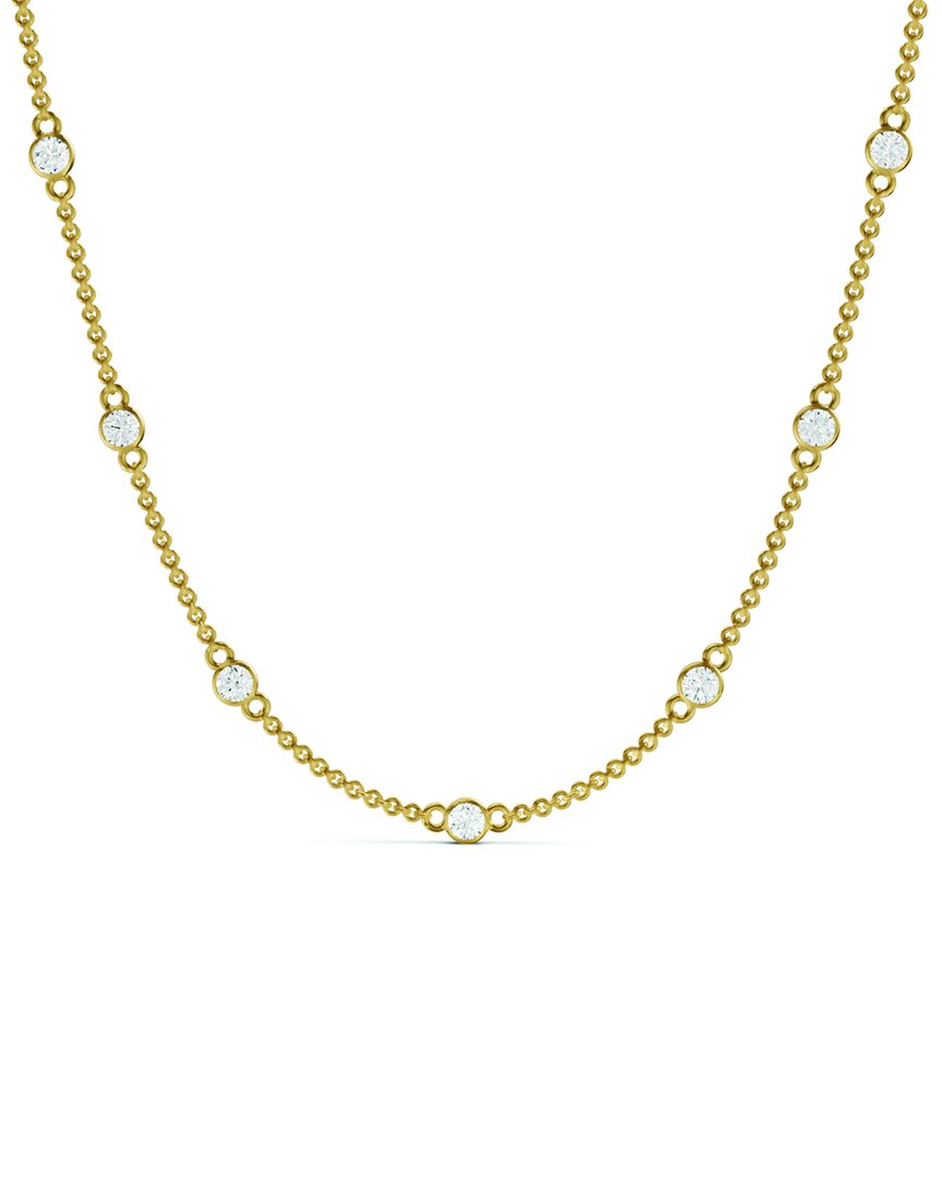 Lab Grown Diamonds 14k 0.25 Ct. Tw. Lab-grown Diamond Station Necklace