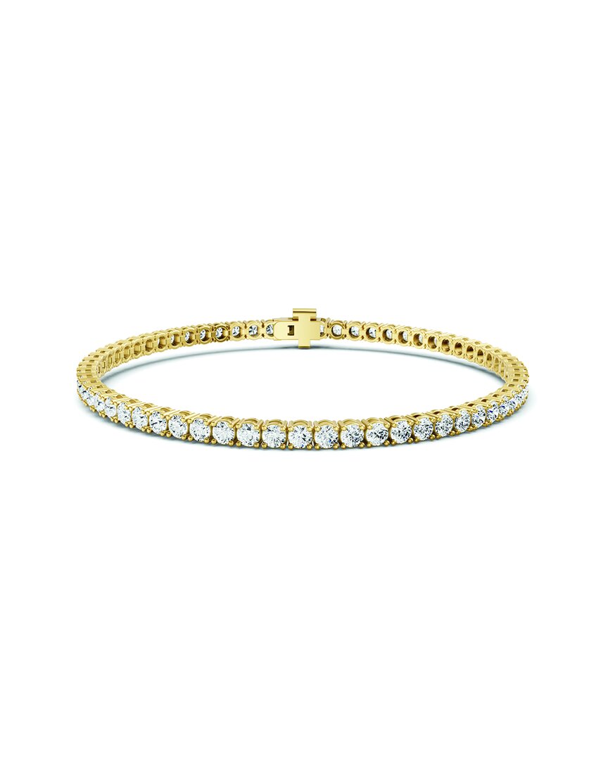 Lab Grown Diamonds 14k 1.00 Ct. Tw. Lab-grown Diamond Tennis Bracelet In Gold