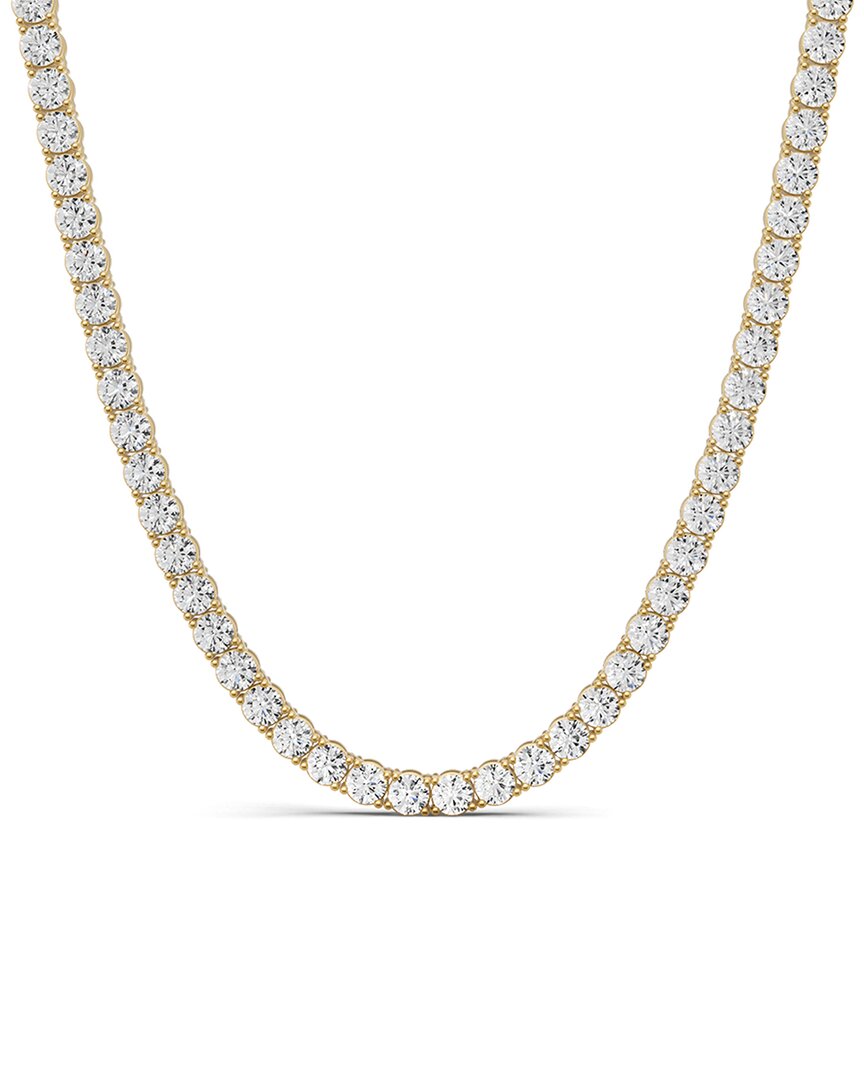Lab Grown Diamonds 14k 5.00 Ct. Tw. Lab-grown Diamond Tennis Necklace In Silver
