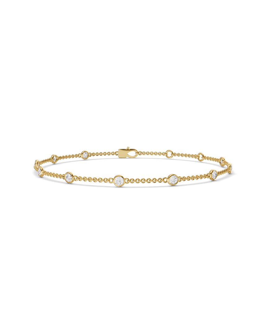 Lab Grown Diamonds 14k 0.54 Ct. Tw. Lab-grown Diamond Station Bracelet