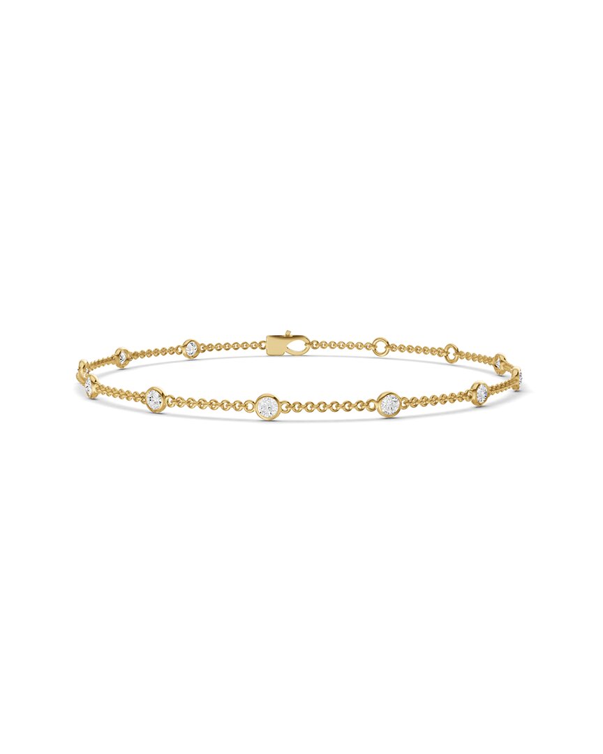 Lab Grown Diamonds 14k 0.54 Ct. Tw. Lab-grown Diamond Station Bracelet
