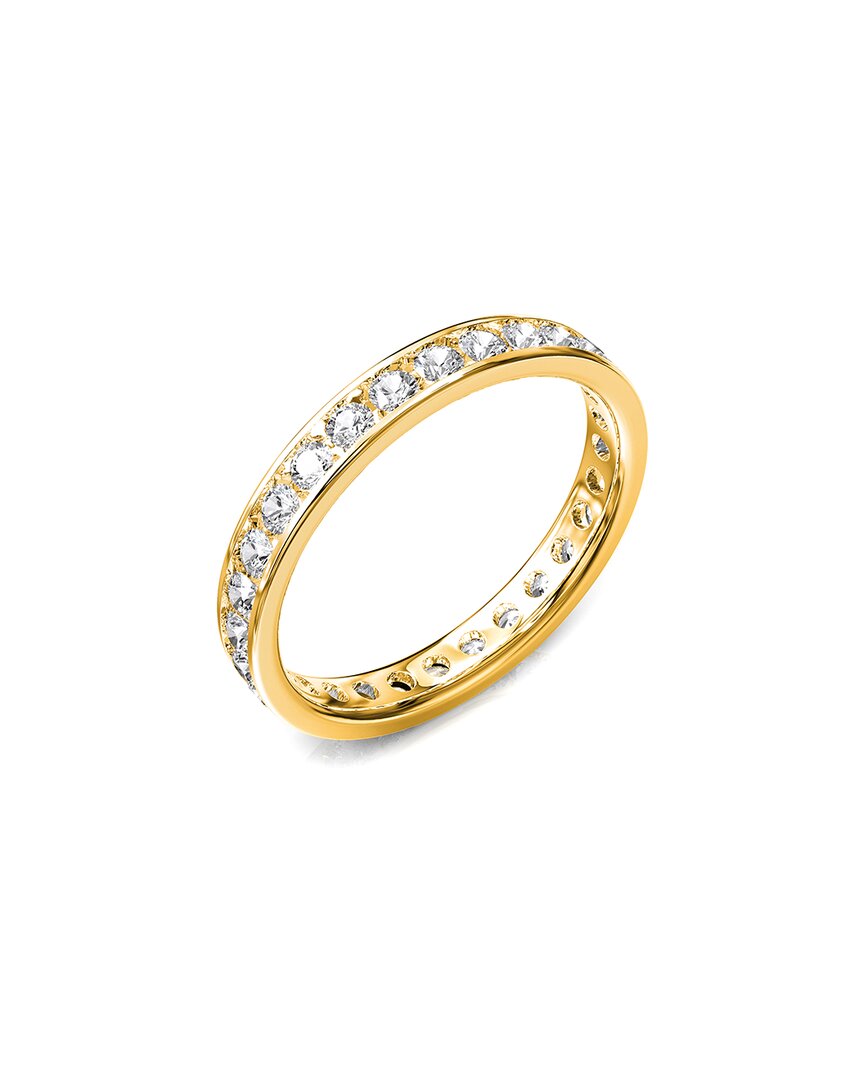 Lab Grown Diamonds Silver 1.00 Ct. Tw. Lab-grown Diamond Eternity Ring In Gold