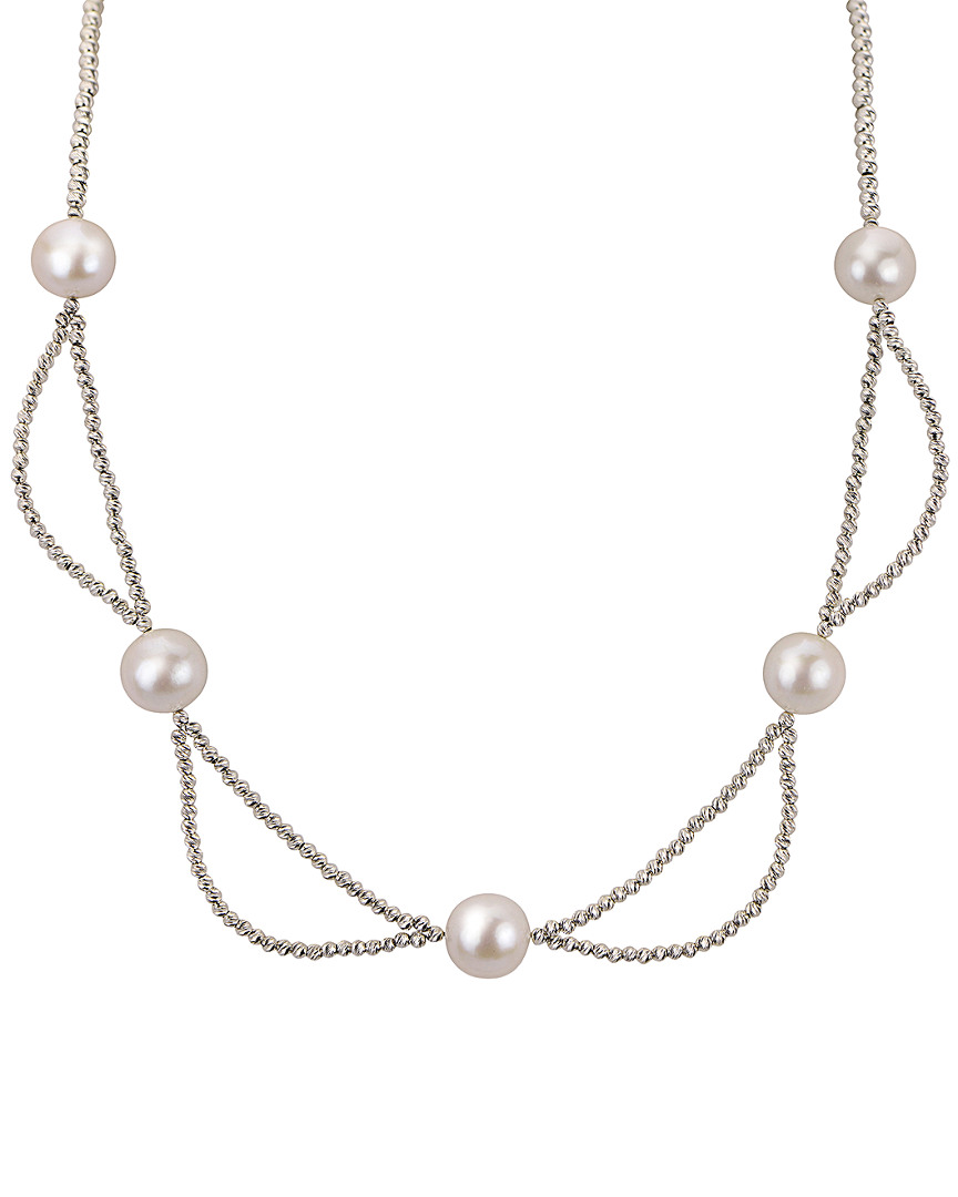 Pearls Imperial Silver 9-10mm Pearl Necklace