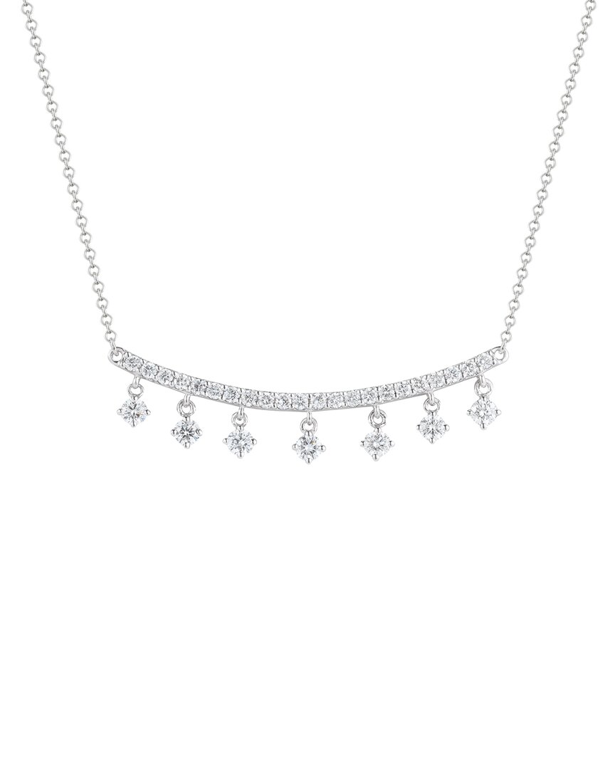 Nephora 14k 0.54 Ct. Tw. Diamond Bar Necklace In White