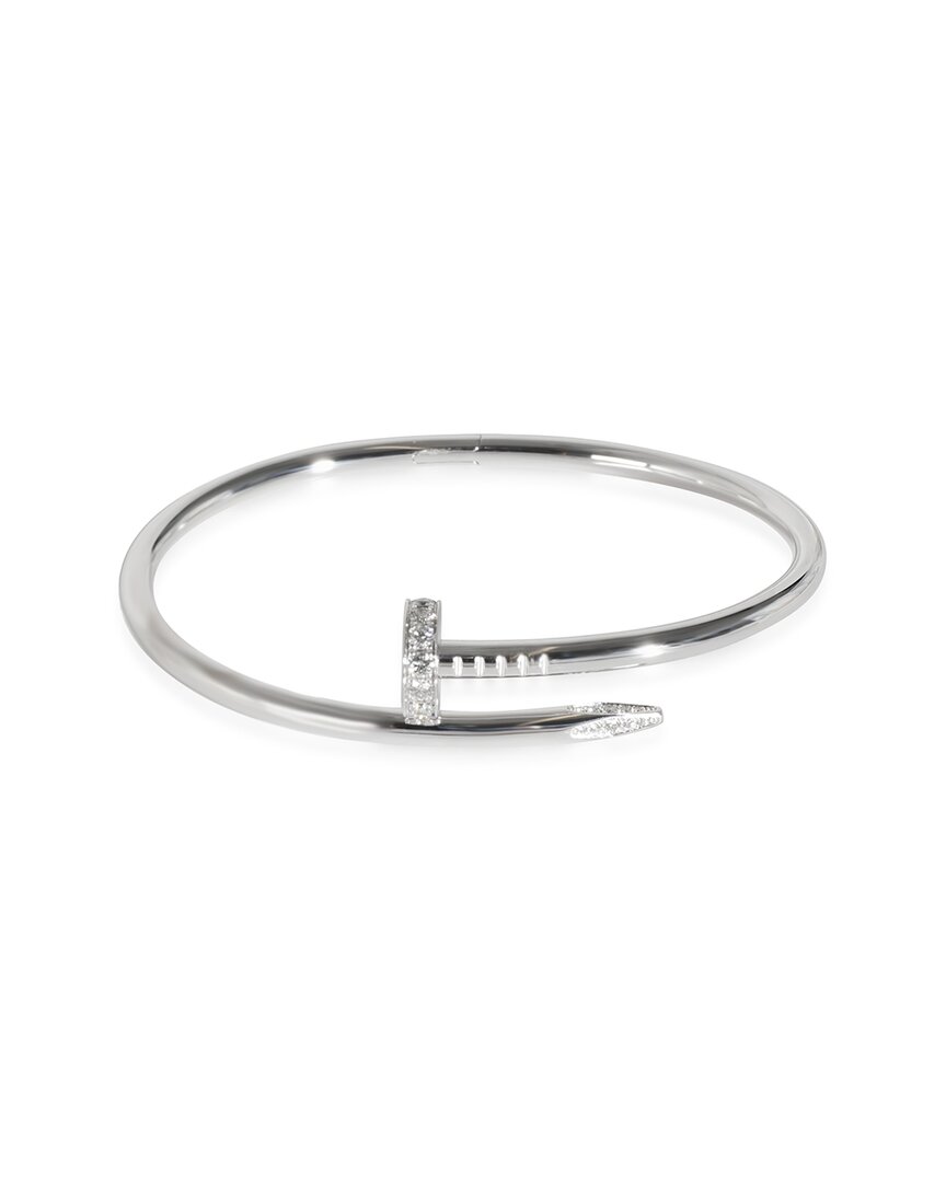 Cartier Juste Un Clou 18k 1.16 Ct. Tw. Diamond Bracelet (authentic Pre-loved) In Metallic