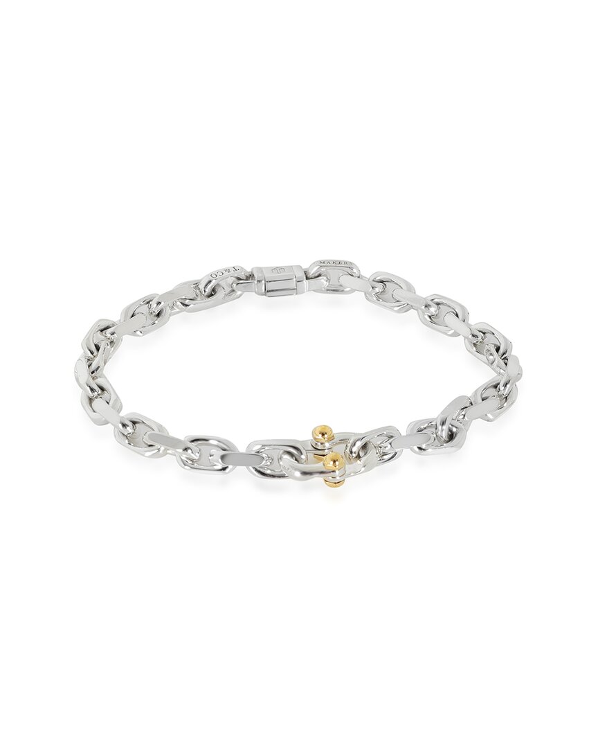 Tiffany & Co . Makers Mark Silver Bracelet (authentic Pre-loved) In Metallic