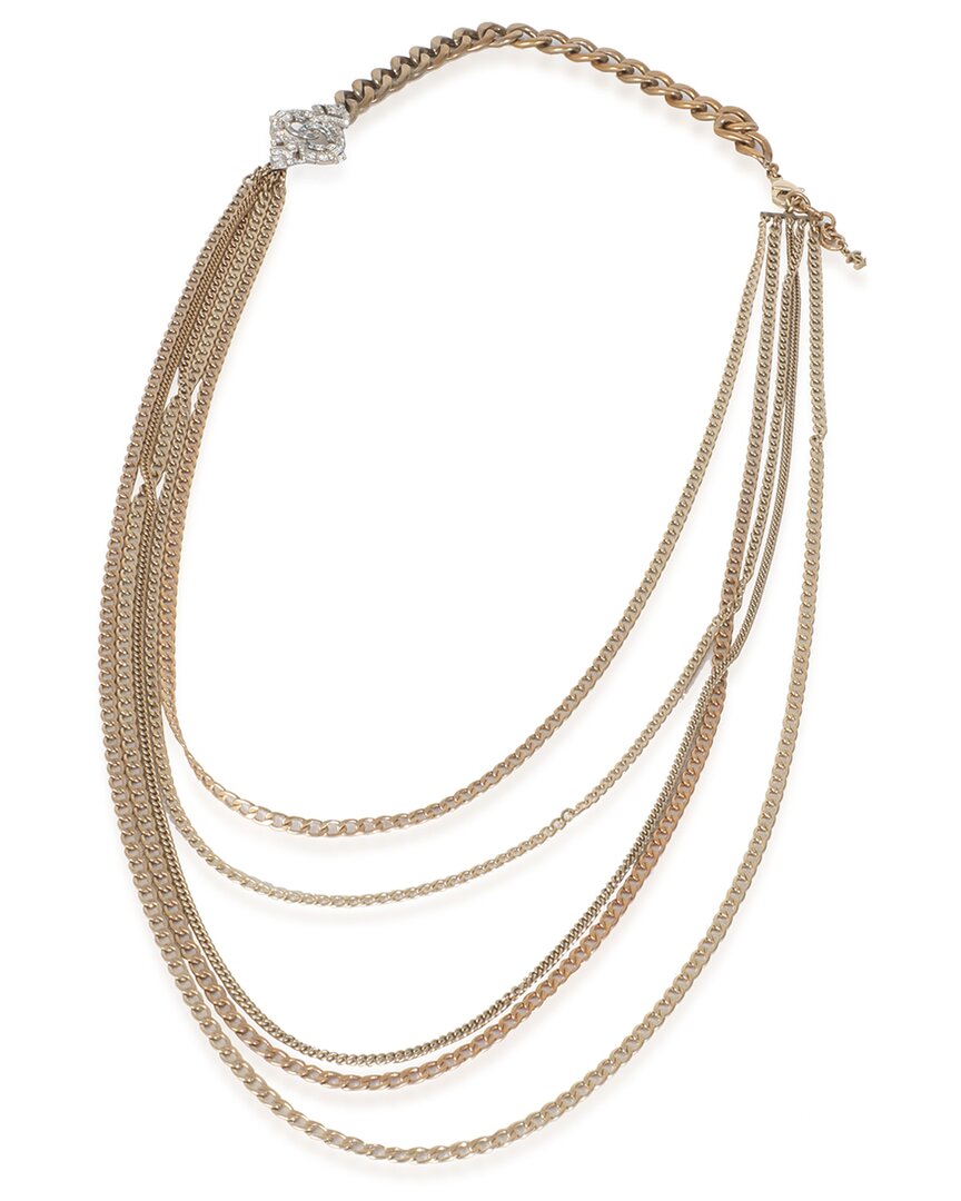 Pre-owned Chanel 2016 Multistrand Plated Necklace (authentic Pre-loved)