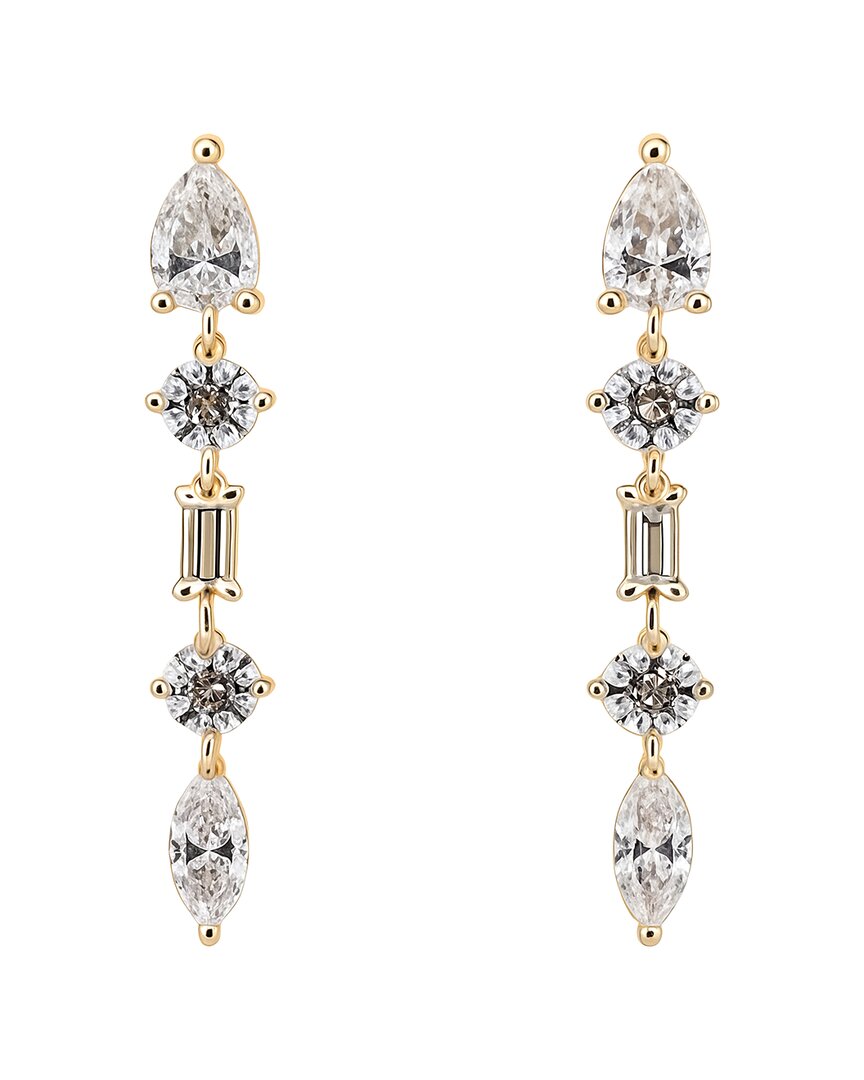 Prince Diamond & Jewelry 14K 3.79 ct. tw. Lab-Grown Diamond Mixed-Cut Earrings