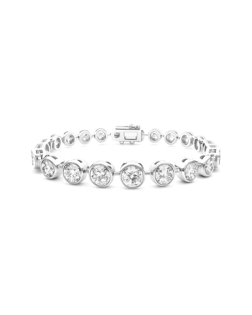 Prince Diamond & Jewelry 14k 14.78 Ct. Tw. Lab-grown Diamond Tennis Bracelet In Metallic