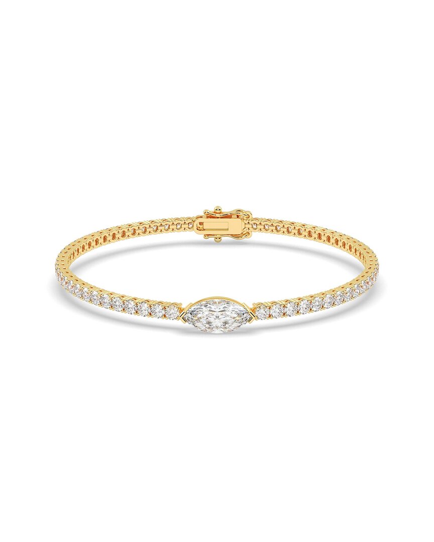 Lab Grown Diamonds 14k 3.50 Ct. Tw. Lab-grown Diamond Bracelet In Gold
