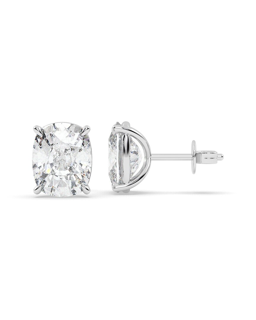 Lab Grown Diamonds 14k 3.00 Ct. Tw. Lab-grown Diamond Earrings In Silver