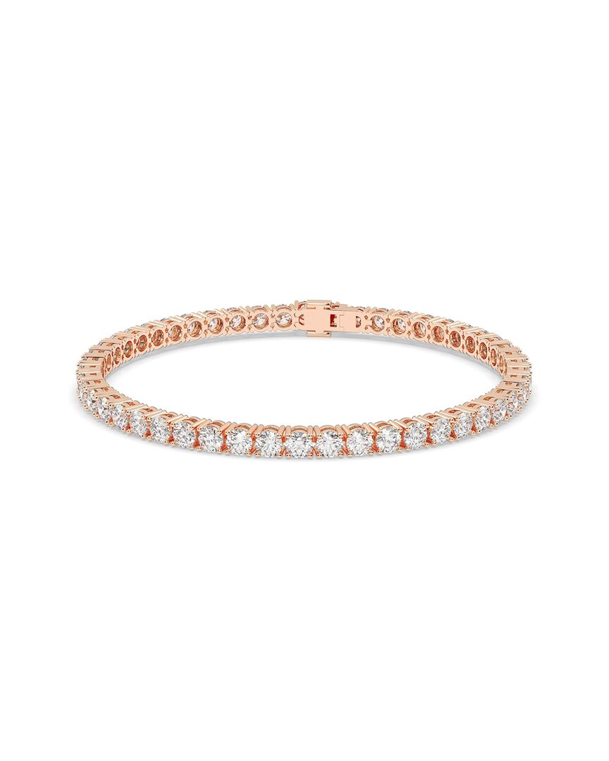 Lab Grown Diamonds 14k Rose Gold 0.00 Ct. Tw. Lab-grown Diamond Bracelet