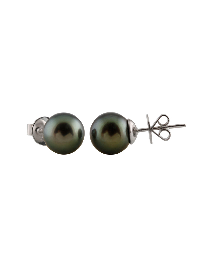 Shop Splendid Pearls 14k 10-11mm Tahitian Pearl Studs