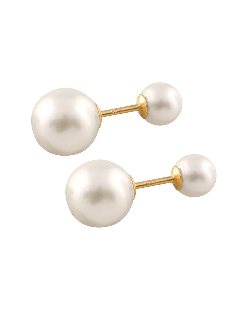 Splendid Pearls 14k Yellow Gold Pearl Studs