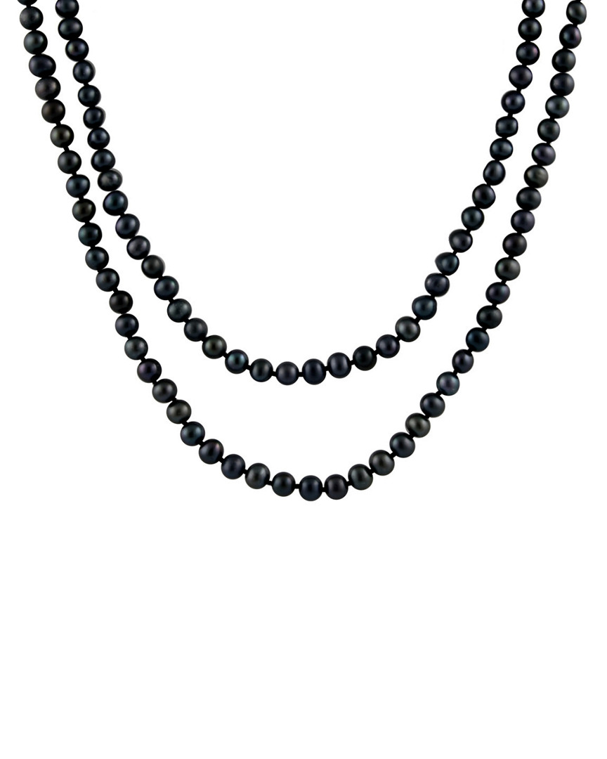 Splendid Pearls 7-8mm Freshwater Pearl Endless 100in Necklace