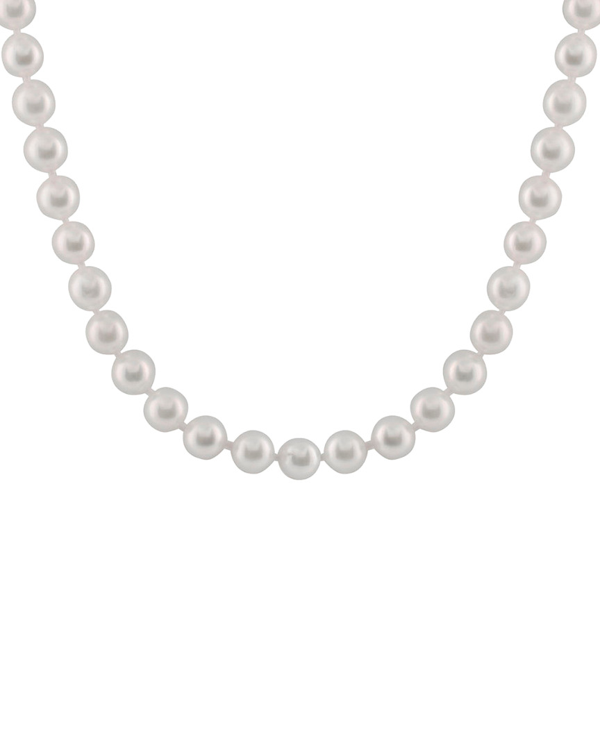 Shop Splendid Pearls 14k 6-7mm Japanese Akoya Pearl Necklace
