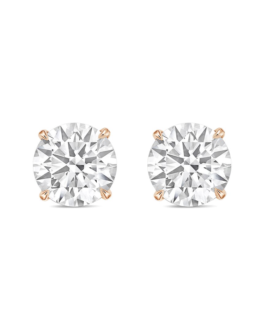 Diana M Lab Grown Diamonds Diana M. 14k Rose Gold 12.00 Ct. Tw. Lab-grown Diamond Earrings